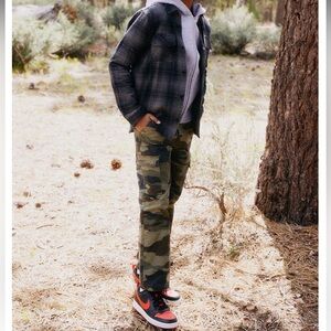 Tillys RSQ Boys Loose Cargo Ripstop Pants, 14 Boys